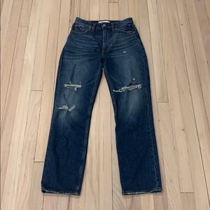 Ultra High Rise Ankle Straight Jeans